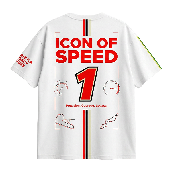 Ayrton Senna “Icon of Speed” Premium Racing Tribute T-Shirt