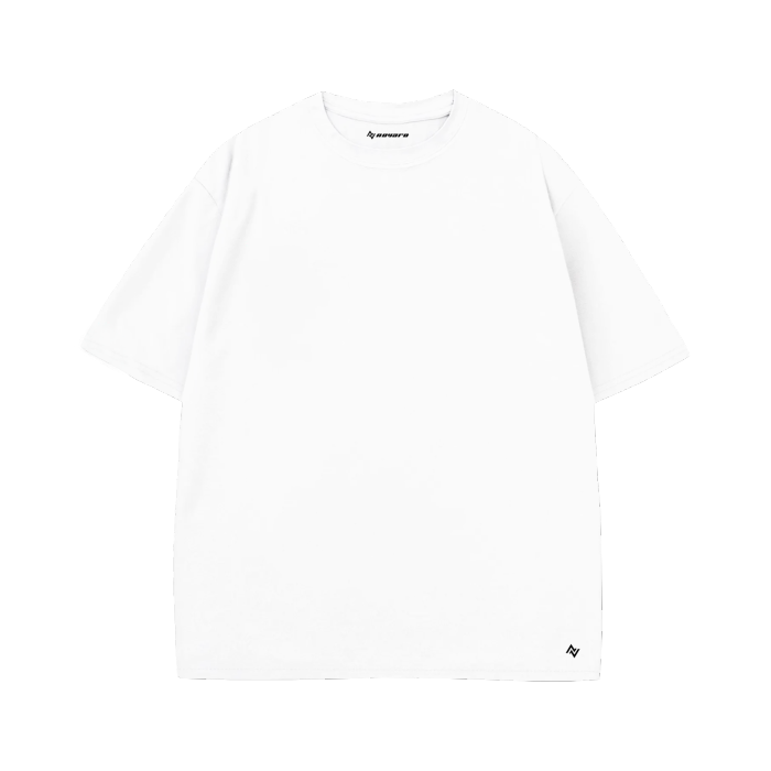 White Solid Oversized